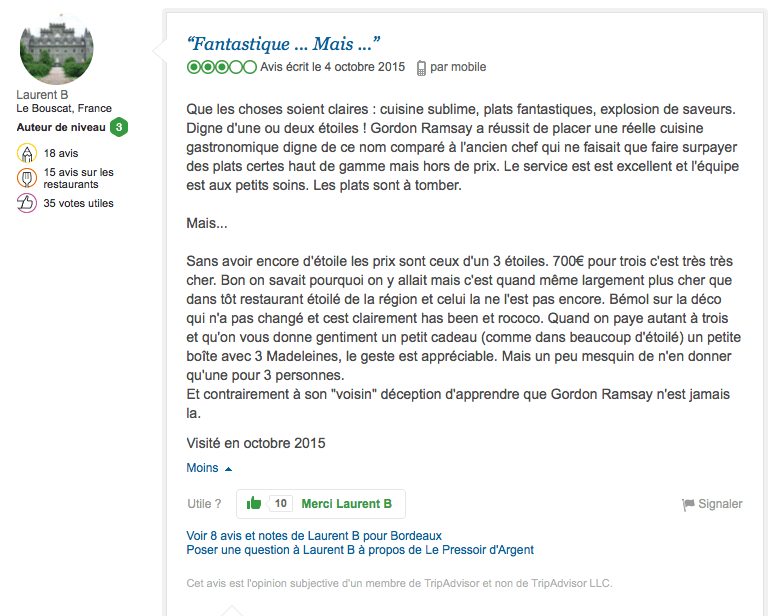 referencer son restaurant sur tripadvisor